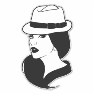 Adesivo Garotas mexicanas de gângster de chola enfrentam 