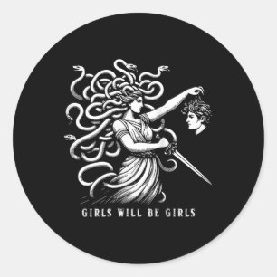 Adesivo Garotas Mulheres Serão Garotas Feminino Medusa Div