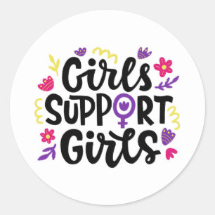 Adesivo Garotas suportam garotas