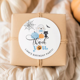 Adesivo Garoto assustador festa de aniversário de Hallowee