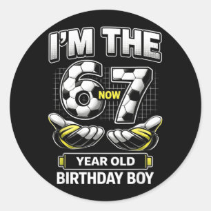 Adesivo Garoto de Aniversário Eu Tinha 6 Estou com 7 Seis
