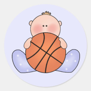 Adesivo Garoto De Bebê Lil Basquetebol