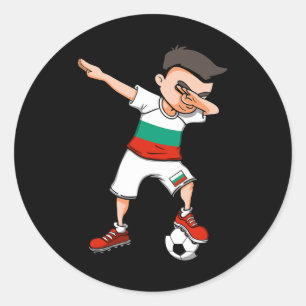 Adesivo Garoto de Futebol Dabbing - Camisa da Bulgária Búl