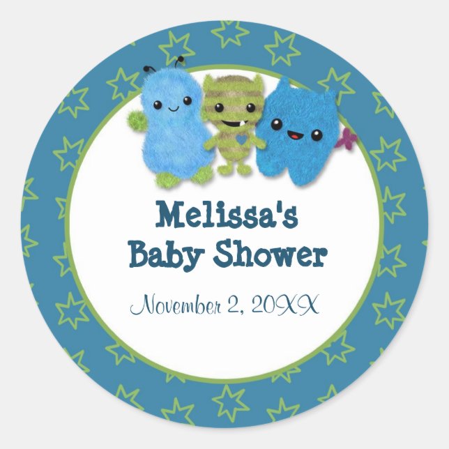 Adesivo GAROTO MONSTER Peek a Boo vazio PABC #2 (Frente)