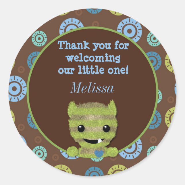 Adesivo GAROTO MONSTER Peek a Boo vazio PABC nº 1 (Frente)