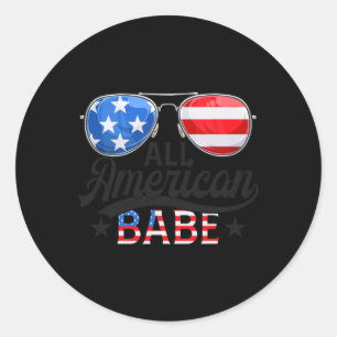 Adesivo Garoto Patriota Americano Babe 4 De Julho
