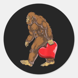 Adesivo Garotos de Dia de os namorados de Coração Bigfoot