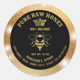 Adesivo Garra de mel da rainha do ouro-faísca moderna