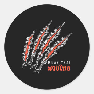 Adesivo Garra de Tigre Muay Thai Mma Luta de Rua Kickboxin