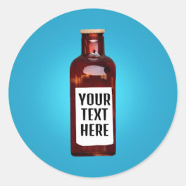 Adesivo Garrafa com rótulo