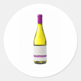 Adesivo Garrafa de vinho de qualidade com rótulo de vazio