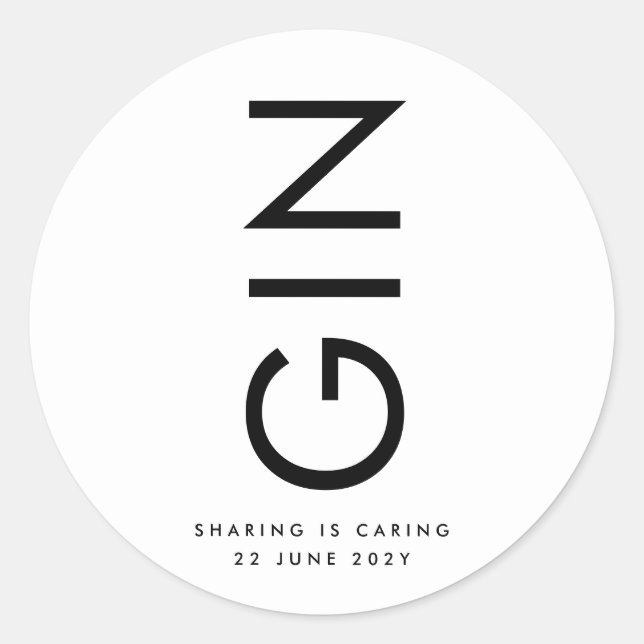 Adesivo Garrafa Liquidável de NOMES Grandes Ultra Modernos (Frente)