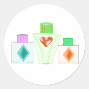 Adesivo Garrafas do perfume e da loção