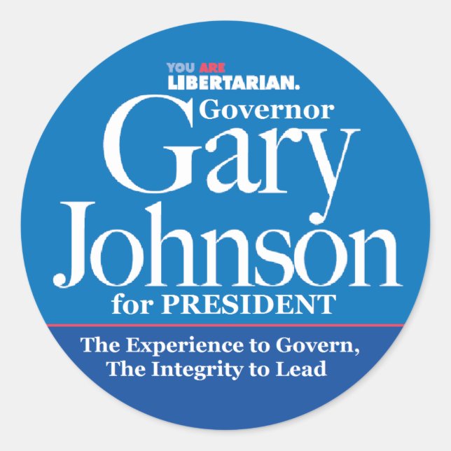 Adesivo Gary Johnson Stickers (Frente)