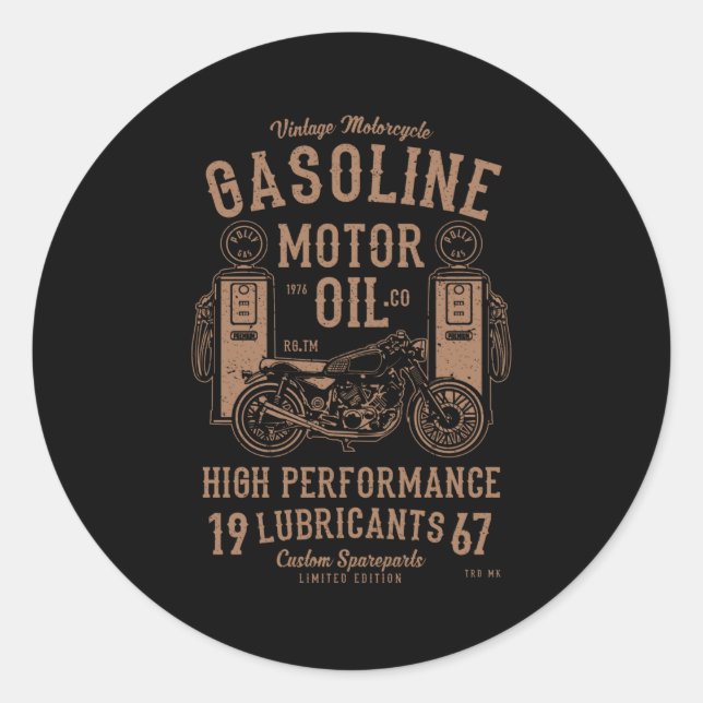 Adesivo Gasolina Motor Oil (Frente)