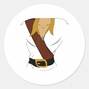 Adesivo Gaston Halloween Costume Fun