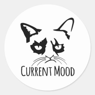 Adesivo Gata Fofa Louca Dona de Gato Humor Atual Estresse