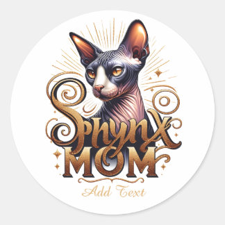 Adesivo Gata Sphynx Personalizada Dia das Mães
