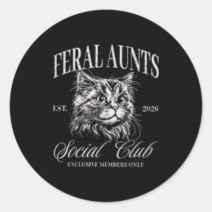 Adesivo Gata Tia Feral Clube Social