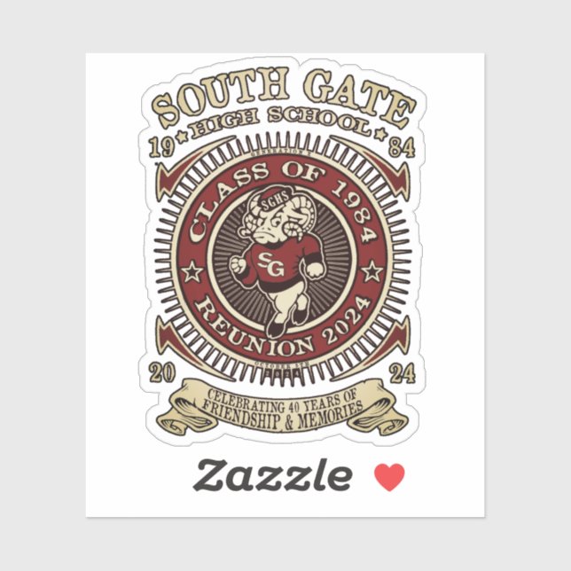 Adesivo Gate Sul H.S. Custom-Cut Vinyl Ramsey Sticker (Folha)