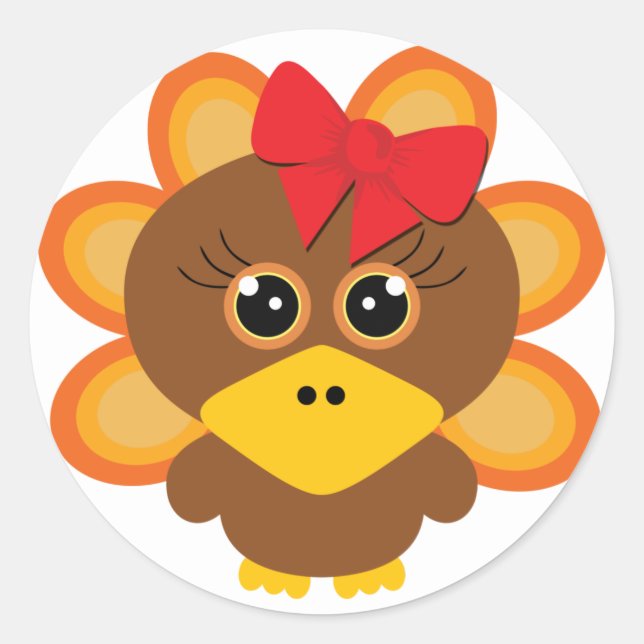Adesivo 🦃 Gatinha 2.0 / Ação de Graças (Frente)