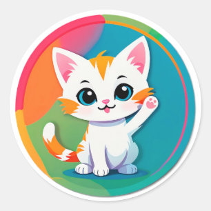 Adesivo Gatinho Brincalhão