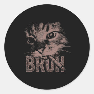 Adesivo Gatinho cigarro engraçado meme gato fumando estúpi