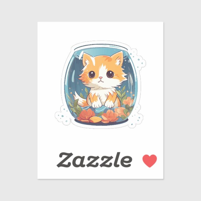 Adesivo Gatinho Culpado (Folha)