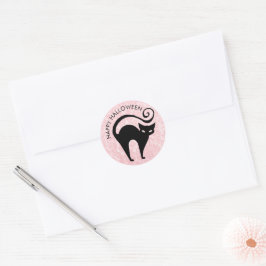 Adesivo Gatinho Damask Glam Halloween