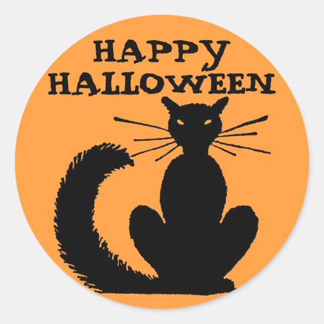 Adesivo Gatinho de Halloween (Frente)
