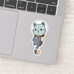 Adesivo Gatinho do Astronauta de Kawaii
