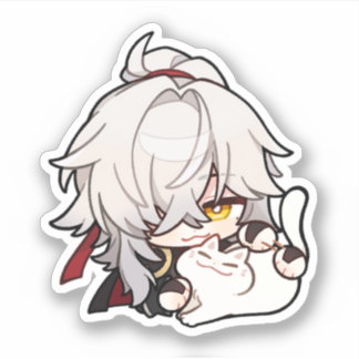Adesivo Gatinho do Honkai Star Chibi Jing Yuan