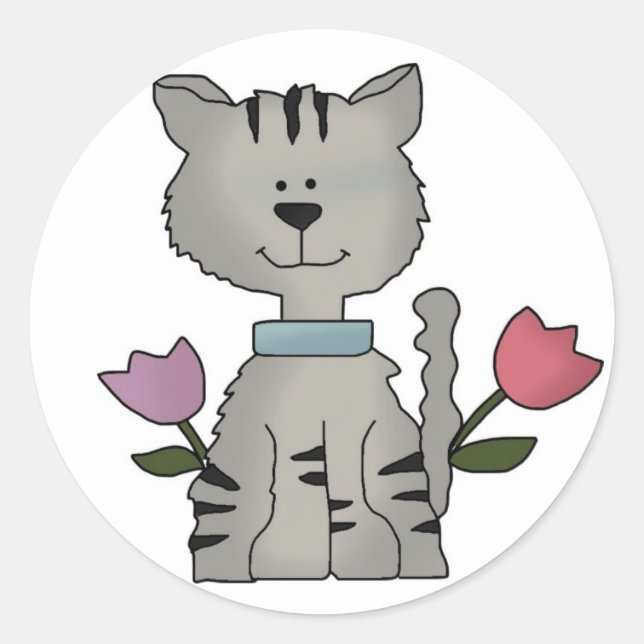 Adesivo Gatinho Envelope Stickers (Frente)