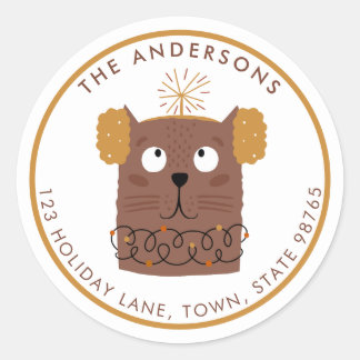 Adesivo Gatinho Gatinho de Natal Gato de Gato de Gato