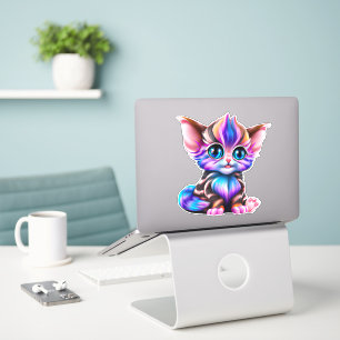 Adesivo Gatinho Gatinho Gelado Kawaii