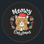Adesivo Gatinho Gato Bonito Natal Chapéu Santa Hat Catmas<br><div class="desc">Gatinho Bonito Natal Santa Chapéu Feliz Natal Garota 2</div>
