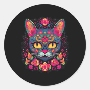 Adesivo Gatinho Gato Pinças Gatinhas Açúcar Crânio Calaver