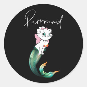 Adesivo Gatinho Gato-Purê - Design de Gato-Sereia Divertid