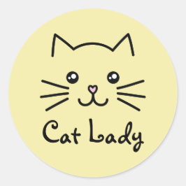 Adesivo Gatinho Kawaii Gatinho Gato Cujo Pata Minimalista