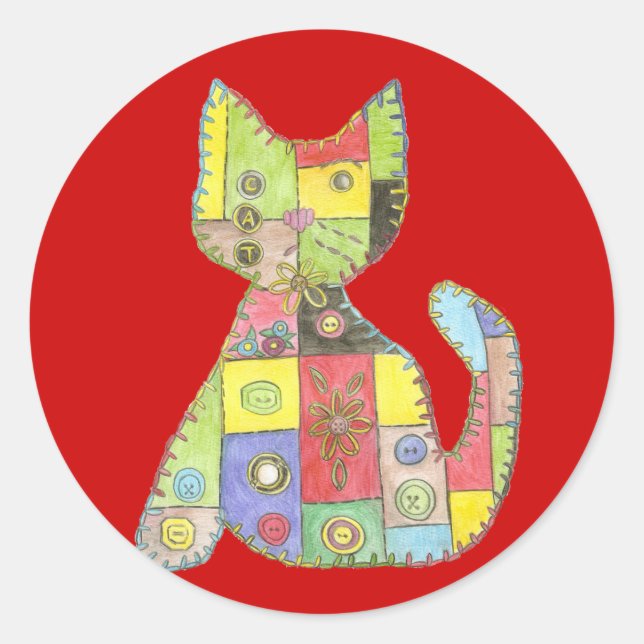 Adesivo Gatinho Keepsakadesivo (Frente)