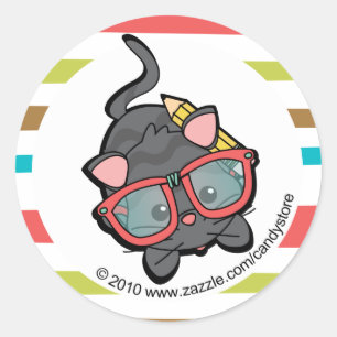 Adesivo Gatinho Loveable do sabe-tudo