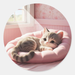 Adesivo Gatinho Nap Sticker