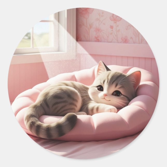 Adesivo Gatinho Nap Sticker (Frente)
