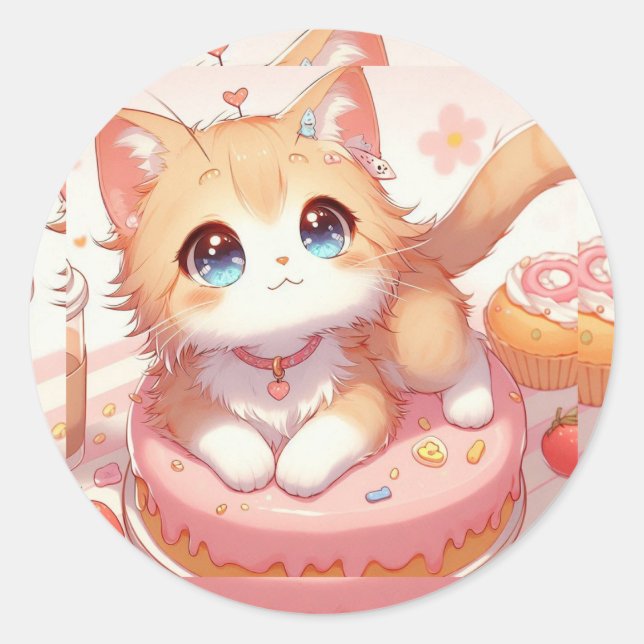 Adesivo Gatinho pequeno (Frente)