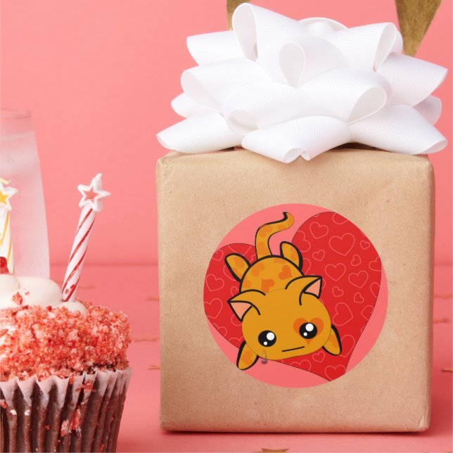 Adesivo Gatinho Ultra Cute Kawaii (Festa)