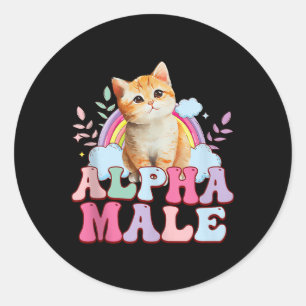 Adesivo Gatinhos Alfa-Macho Engraçados Para Homens Mulhere