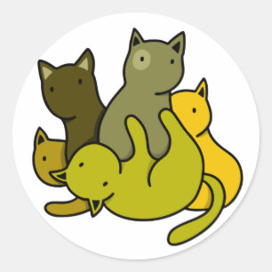 Adesivo Gatinhos de oliveira