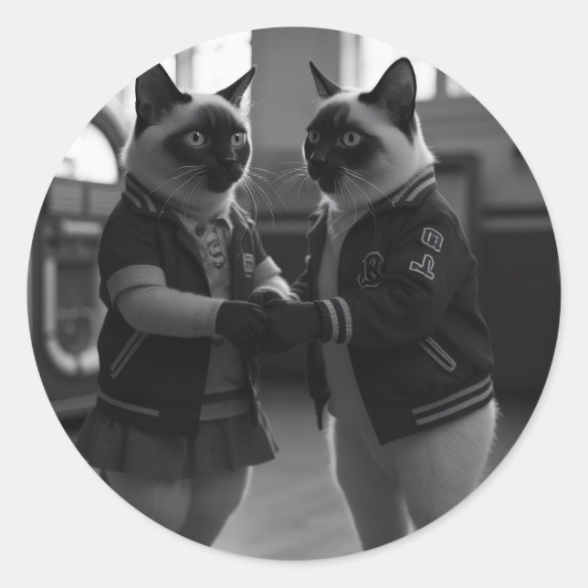Adesivo Gatinhos de Salto (Frente)
