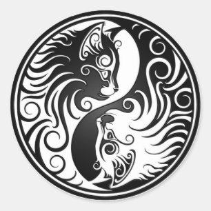 Adesivo Gatinhos de Yin Yang