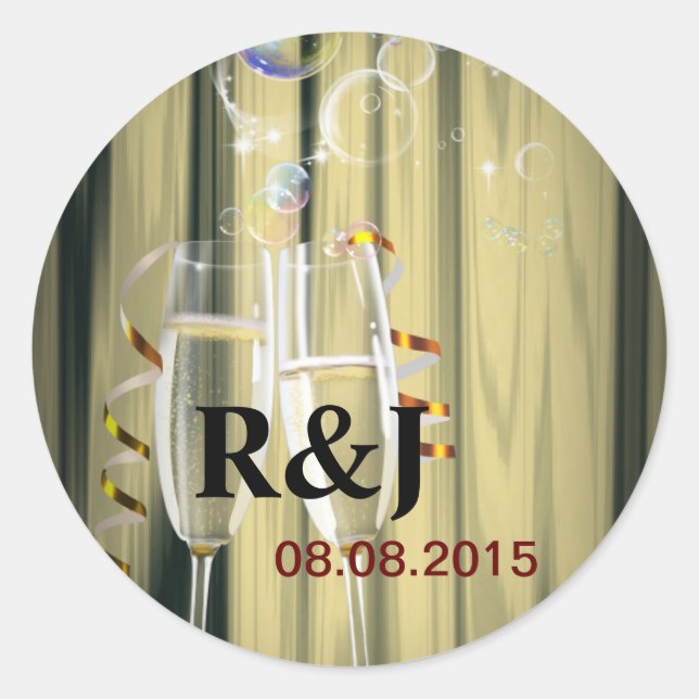 Adesivo gatinhos elegantes por vinte e poucos anos Champag (Frente)